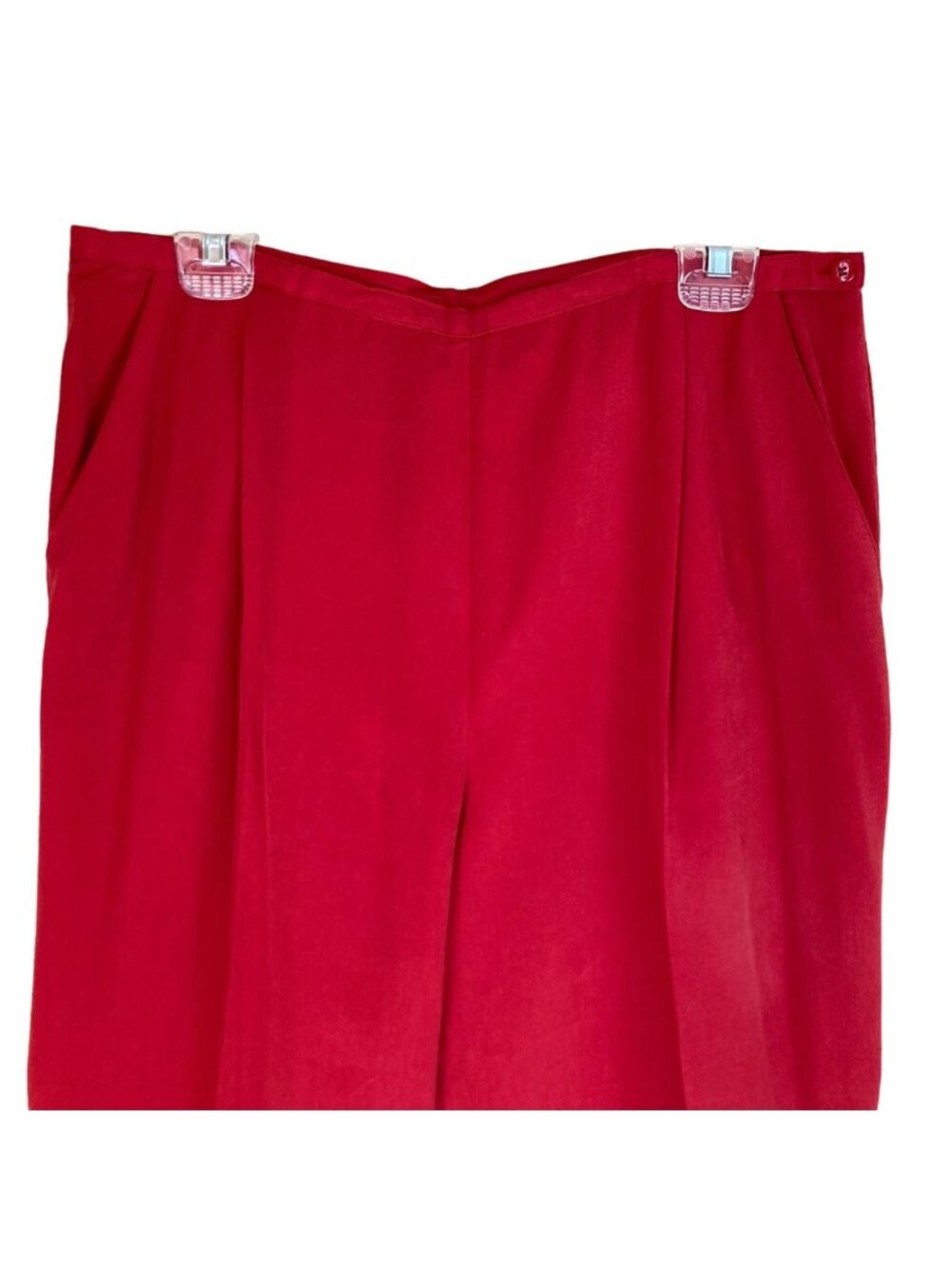 Sport Red Tencel Dress Pants - Picture 3 of 5